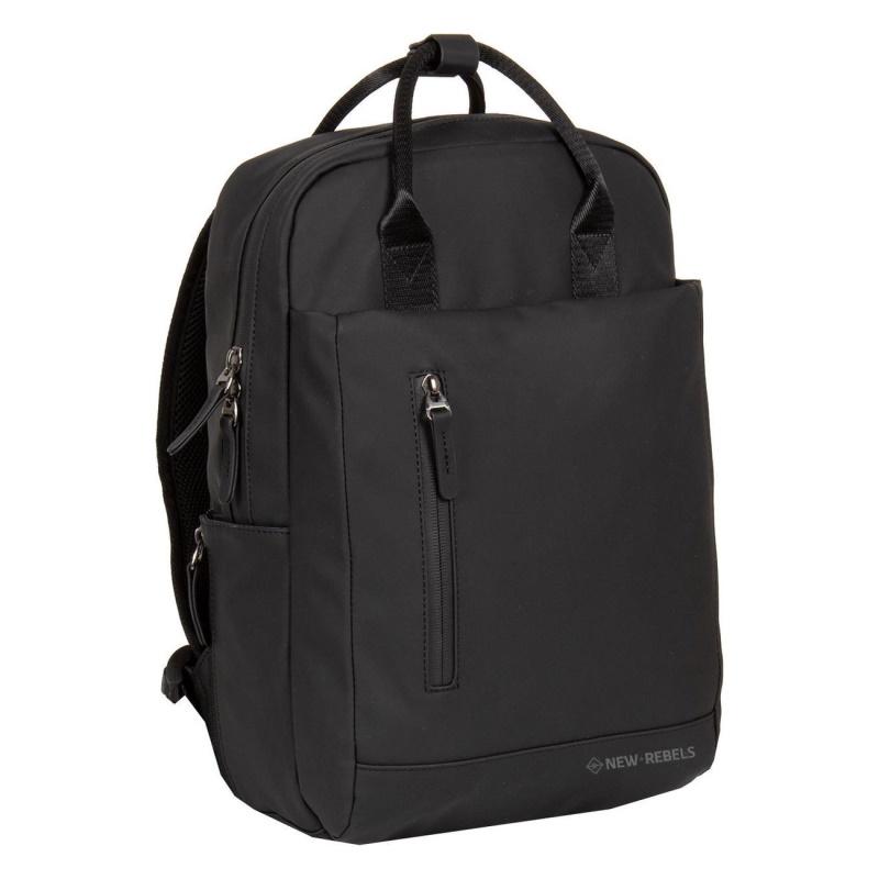 New Rebels Harper Miami Backpack Laptop 13 inch Black | Lommers Lederwaren New Rebels Harper Miami Backpack Laptop 13 inch Black | Lommers Lederwaren