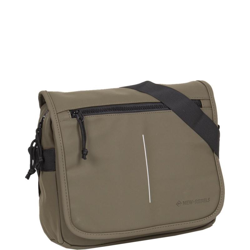 New Rebels Mart Flapover Schoudertas Olive Engbers Bags