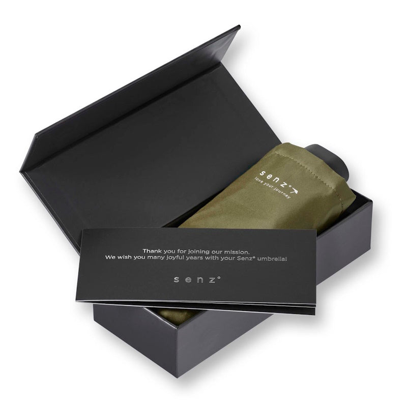 Senz° Micro Opvouwbare Paraplu Martini Olive