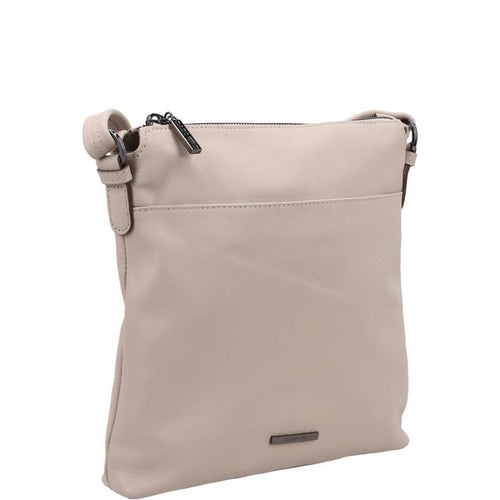 Claudio Ferrici Soft Crossbody Bag Taupe