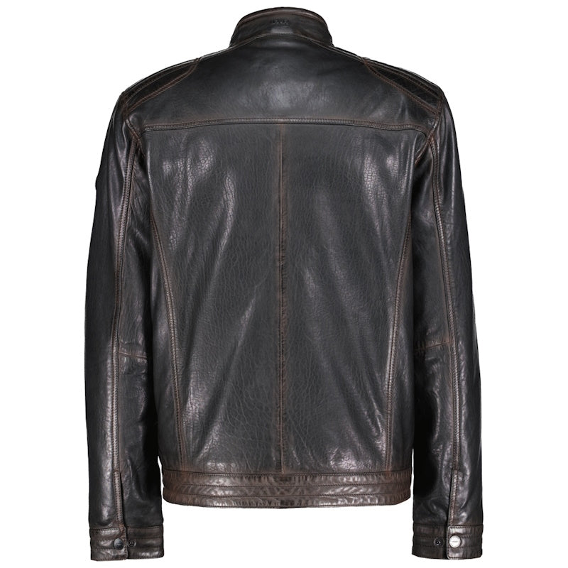 Donders leren heren jas 52695 Black Tan