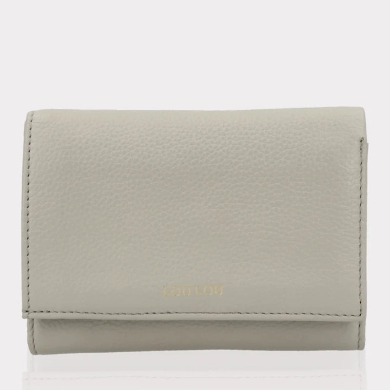 LouLou Essentiels Portemonnee RFID Petit Fleur Fog