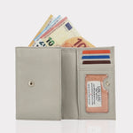 LouLou Essentiels Portemonnee RFID Petit Fleur Fog