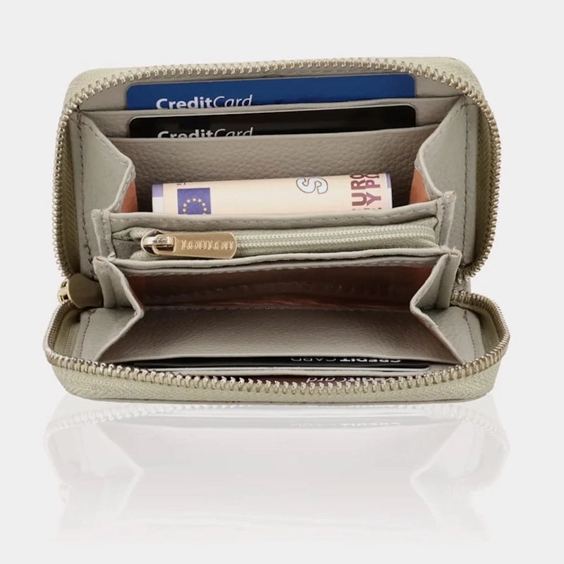 LouLou Essentiels Portemonnee RFID Petit Emilie Fog