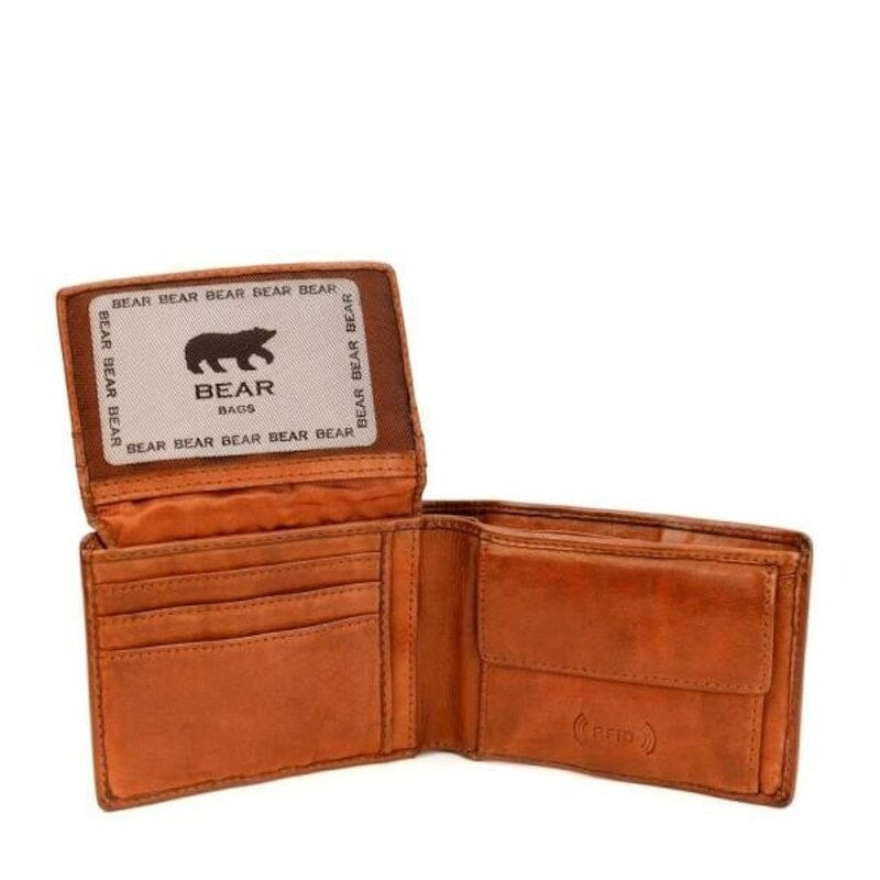 Bear Design Billfold Joep Cognac Bear Design 