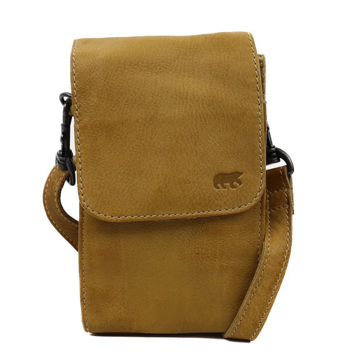 Bear Design Callisto Pelle Schoudertas - Telefoontas Robbie 2.0 Oil Bear Design 