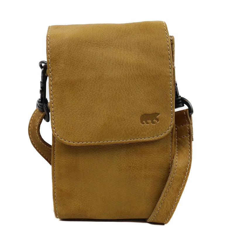 Bear Design Callisto Pelle Schoudertas - Telefoontas Robbie 2.0 Oil Bear Design 