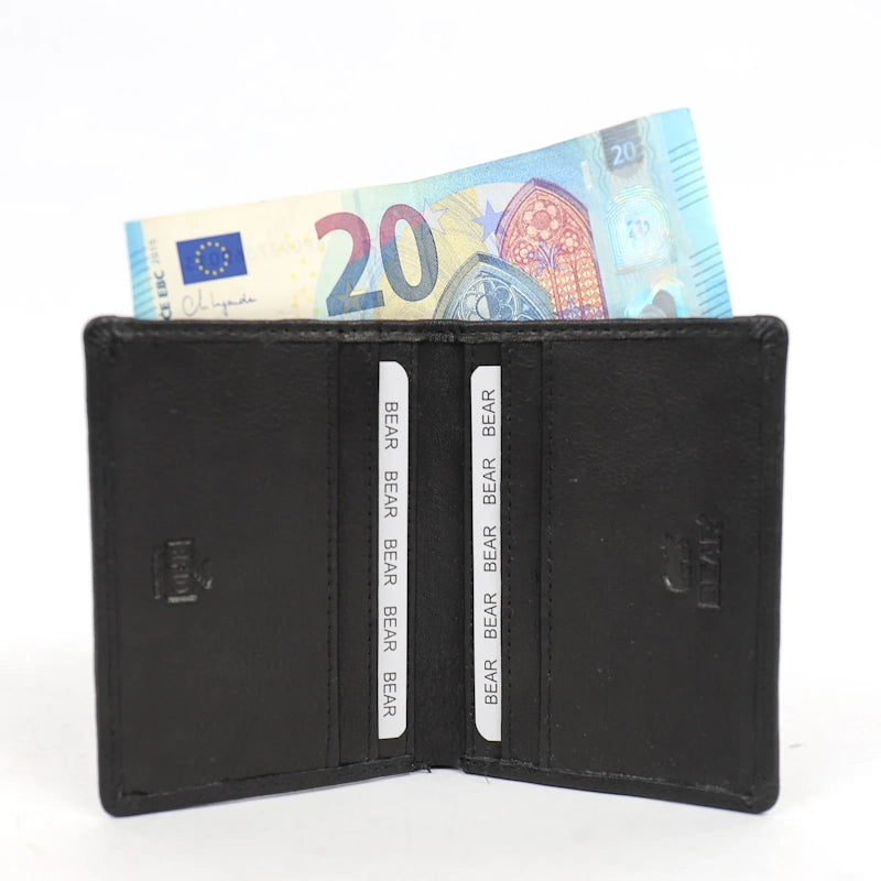 Bear Design Creditcard Etui Cas Zwart Bear Design 