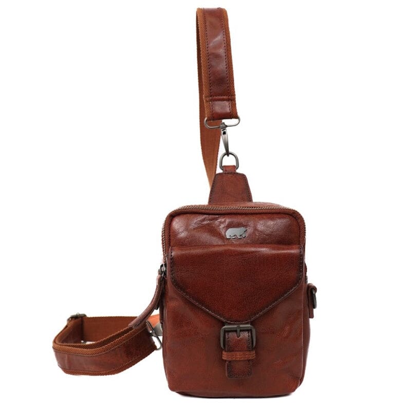 Bear Design Crossbody Tas Noah Cognac Bear Design 