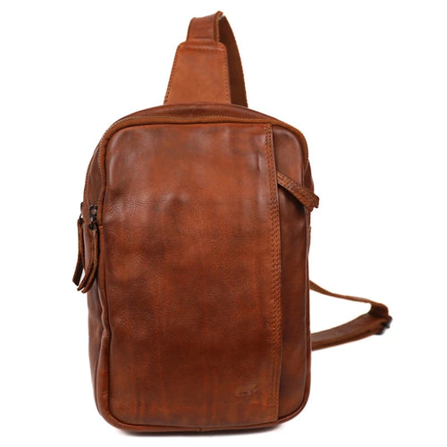 Bear Design Crossbody Tas Stefan Cognac Bear Design 