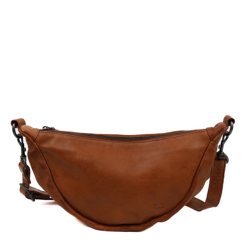 Bear Design Crossbody Tas Toon Cognac Bear Design 