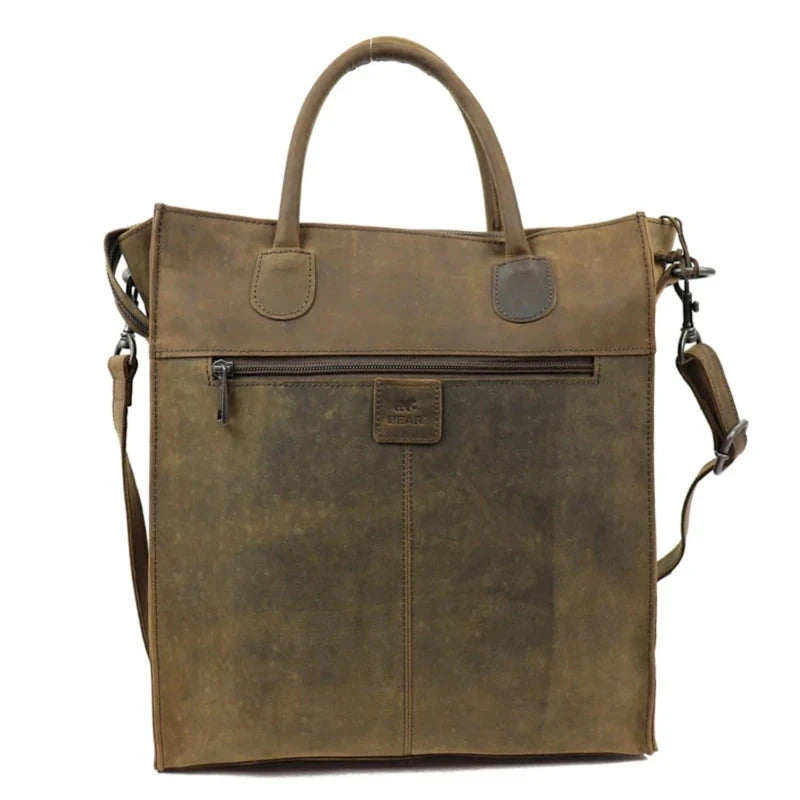 Bear Design Handtas / Schoudertas Bonnie XL HD Brown Bear Design 