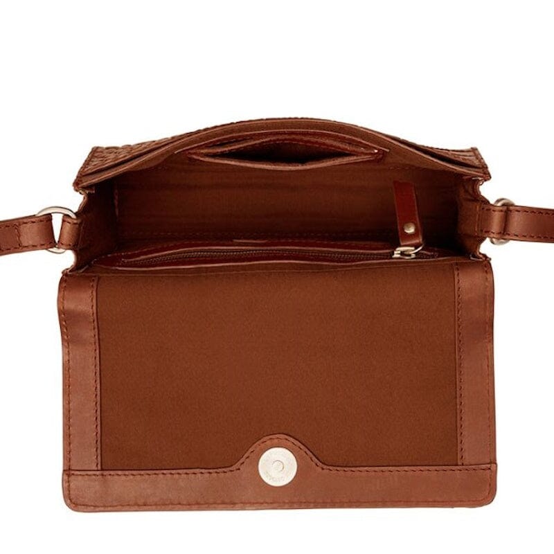 Burkely Cool Colbie Crossbody Flap Bag Cognac Burkely 