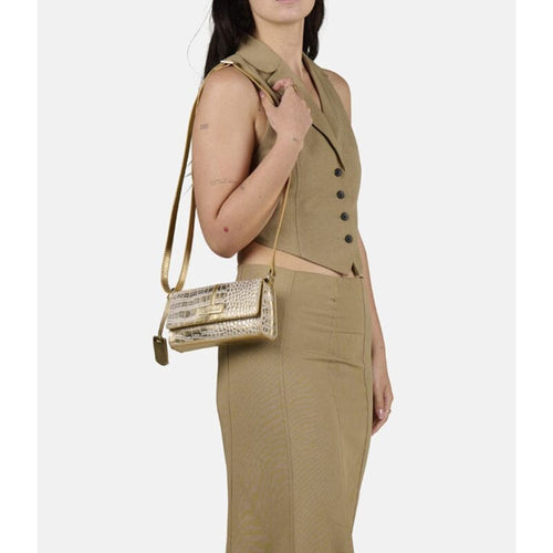 Burkely Cool Colbie Crossbody Flap Bag Gold Burkely 