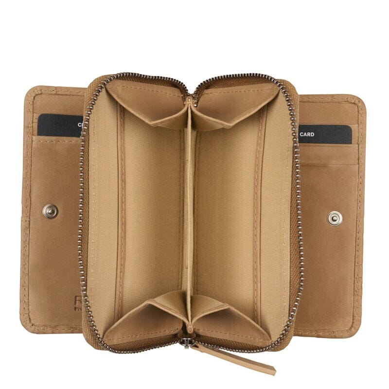 Burkely Cool Colbie Double Bi-fold Wallet Beige Burkely 