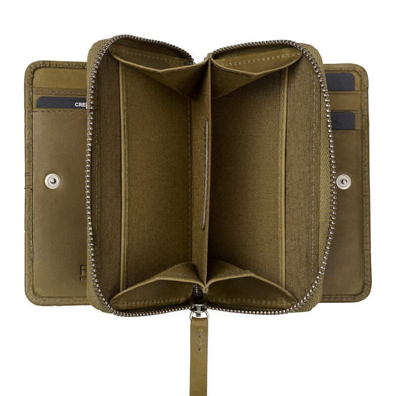 Burkely Cool Colbie Double Bi-fold Wallet Olive Burkely 