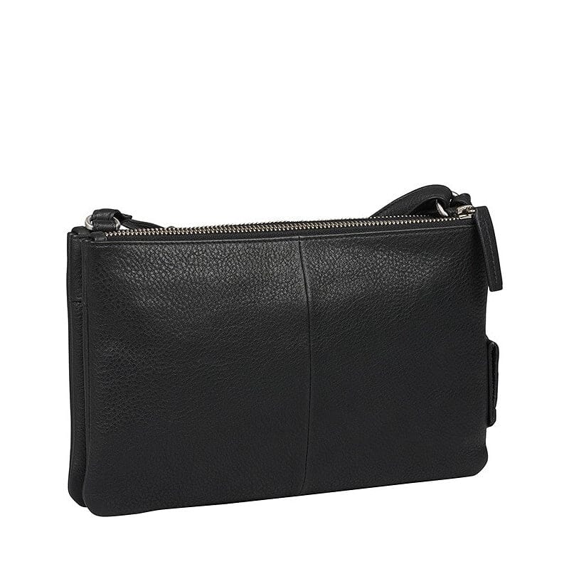 Burkely Soft Skylar Crossbody Bag Double Pocket Zip Black Burkely 
