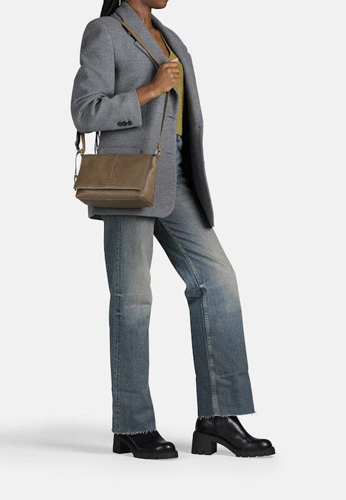 Burkely Soft Skylar Satchel Bag Taupe Burkely 