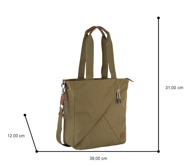 Camel Active Aurum Zip Tote Bag M Khaki Camel Active 