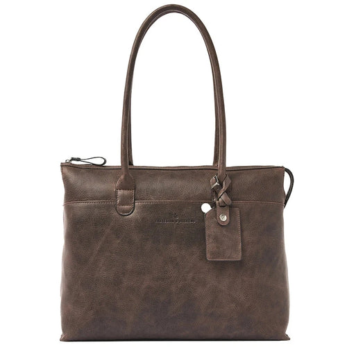 Castelijn & Beerens Carisma Laptop Schoudertas 15.6" + tablet Mocca Castelijn & Beerens 