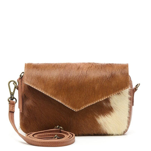 Chabo Rio Romy Crossbody Bag Hair On Camel Chabo 