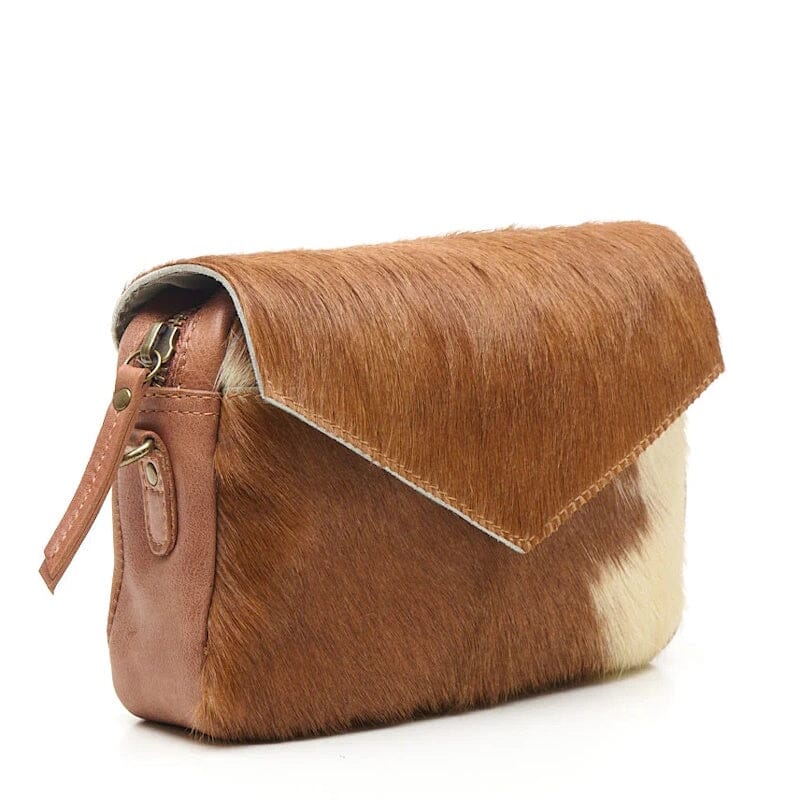 Chabo Rio Romy Crossbody Bag Hair On Camel Chabo 
