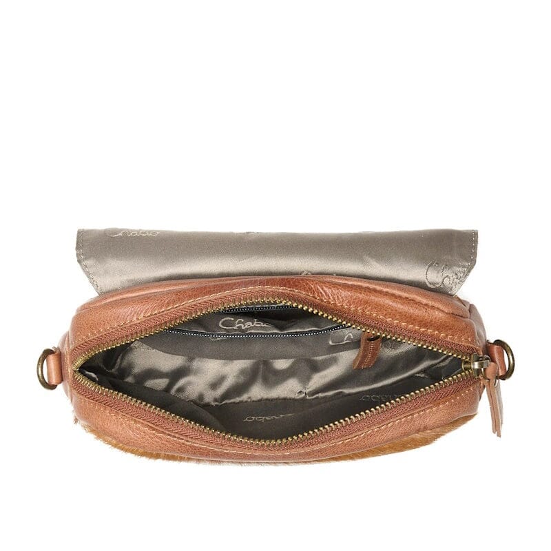 Chabo Rio Romy Crossbody Bag Hair On Camel Chabo 