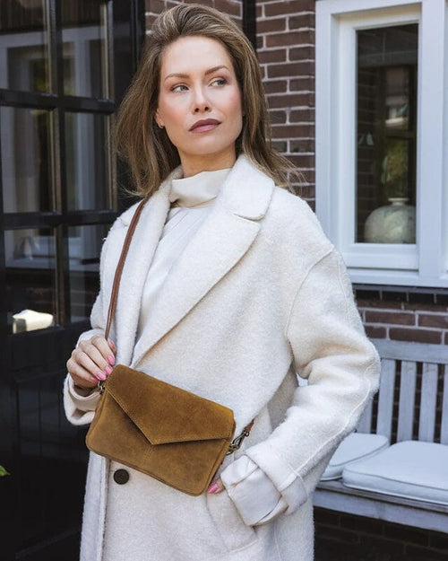 Chabo Rio Romy Crossbody Bag Suede Light Cognac Chabo 