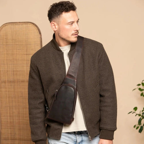 Chesterfield Brand Bowey Sling Bag Brown Chesterfield Brand 