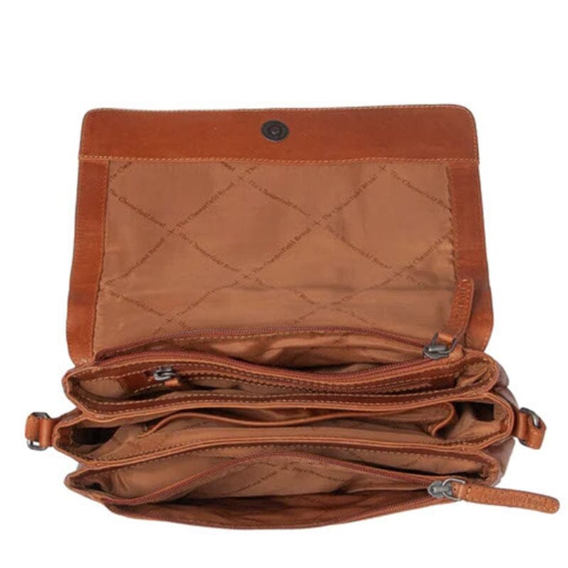 Chesterfield Brand Laverton Schoudertas Cognac Chesterfield Brand 