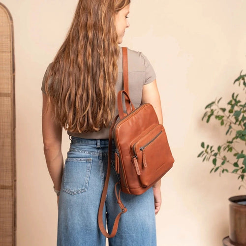 Chesterfield Brand Rugzak - Schoudertas Floran Cognac Chesterfield Brand 