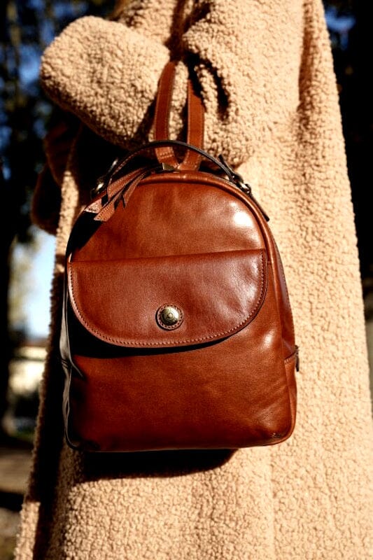 Chiarugi Classic Backpack Cognac chiarugi 