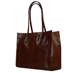 Chiarugi Classic Shopper Dark Brown chiarugi 