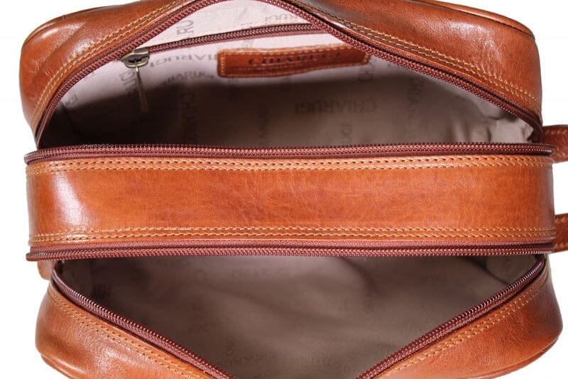 Chiarugi Classic Toiletry Bag Cognac Chiarugi 