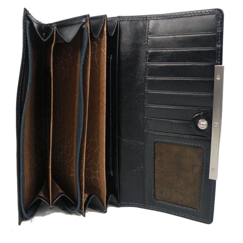 Claudio Ferrici Classico Purse Navy Claudio Ferrici 
