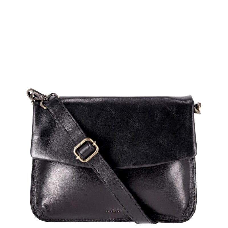DSTRCT Alba Crossbody Flap Bag Black Dstrct 