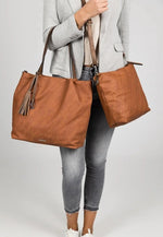 Emily & Noah Elke Bag in Bag Shopper L Cognac Emily & Noah 