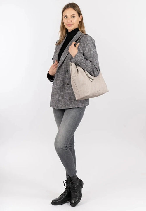 Emily & Noah Elke Bag in Bag Shopper L Light Grey Emily & Noah 