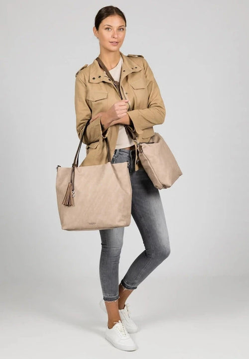 Emily & Noah Elke Bag in Bag Shopper L Sand-Kombi Emily & Noah 