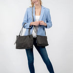 Emily & Noah Elke Bag in Bag Shopper M Grey Emily & Noah 