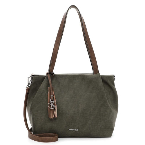 Emily & Noah Elke Bag in Bag Shopper M Olive Cognac Emily & Noah 