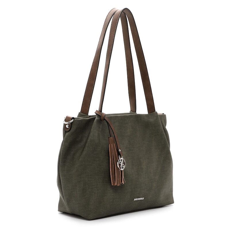 Emily & Noah Elke Bag in Bag Shopper M Olive Cognac Emily & Noah 