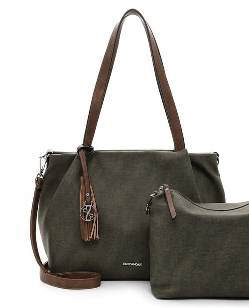 Emily & Noah Elke Bag in Bag Shopper M Olive Cognac Emily & Noah 