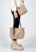 Emily & Noah Elke Bag in Bag Shopper M Sand Kombi Emily & Noah 