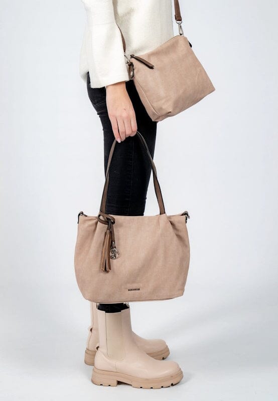 Emily & Noah Elke Bag in Bag Shopper M Sand Kombi Emily & Noah 