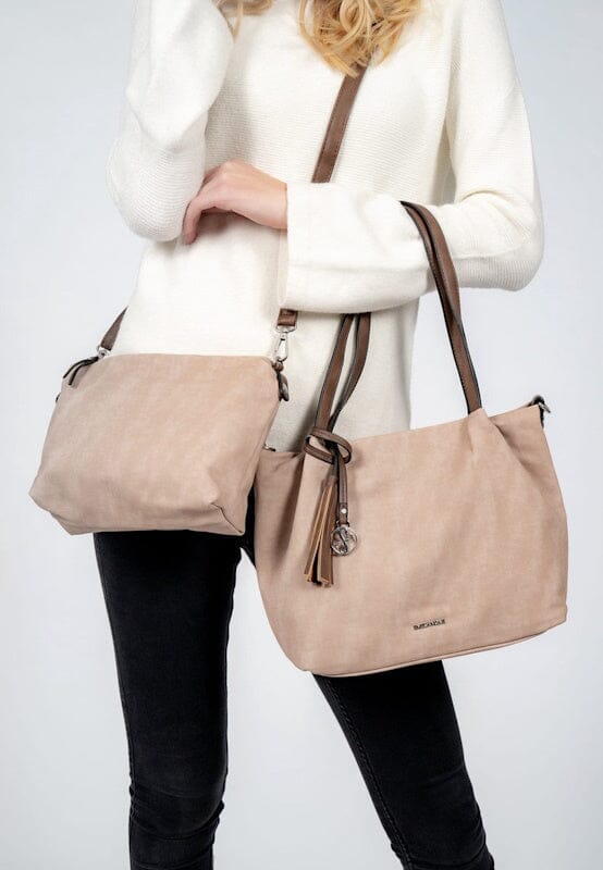 Emily & Noah Elke Bag in Bag Shopper M Sand Kombi Emily & Noah 
