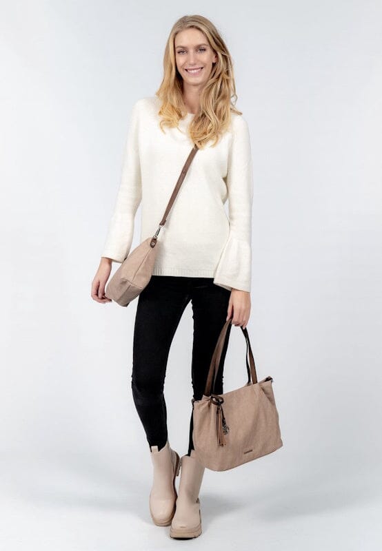 Emily & Noah Elke Bag in Bag Shopper M Sand Kombi Emily & Noah 