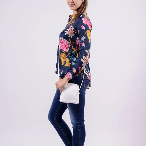 Emily & Noah Emma Crossovertas Schoudertas White Emily & Noah 