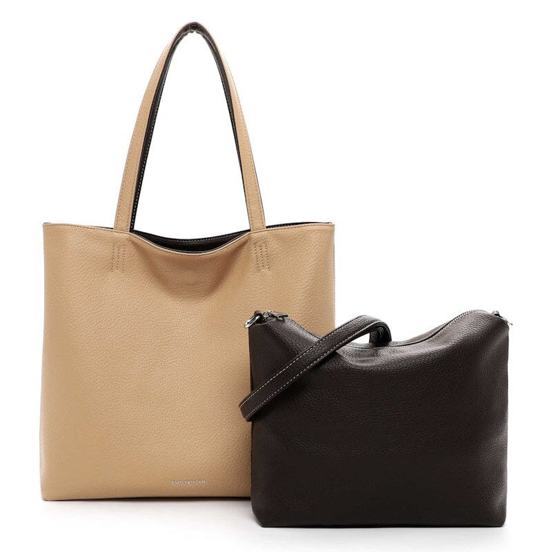 Emily & Noah Eva Bag in Bag Reversible Shopper Brown Emily & Noah 