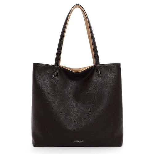 Emily & Noah Eva Bag in Bag Reversible Shopper Brown Emily & Noah 
